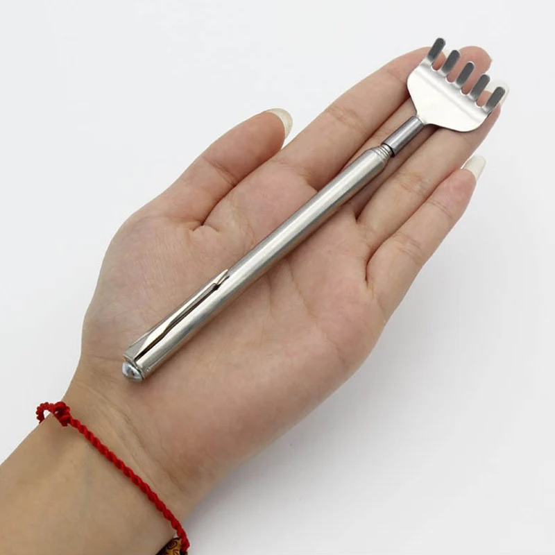 Extendable Stainless Steel Back Scratcher Antiitching Stick Telescopic Claw Back Massager Extender Relief Tool Health Care