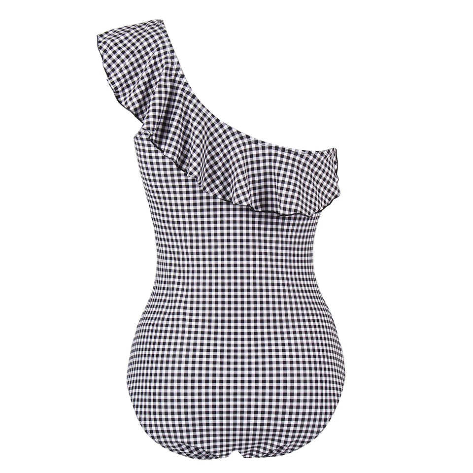 Preise TQSKK 2019 Falbala Bademode Frauen Rüsche Einteilige Badeanzüge Weiblichen Badeanzug Sommer Strand Tragen gitter Badeanzug Monokini