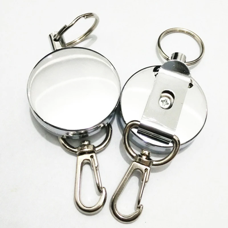 New Retractable Pull Key Ring ID Badge Lanyard Name Tag font b Card b font font