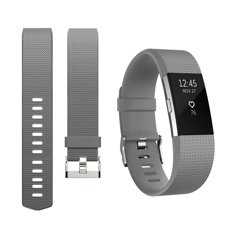 Мягкие регулируемые сменные полосы для Fitbit Charge 2 шаблон ТПУ Браслет Смарт-браслет аксессуары фитнес-часы полосы - Цвет: Color C