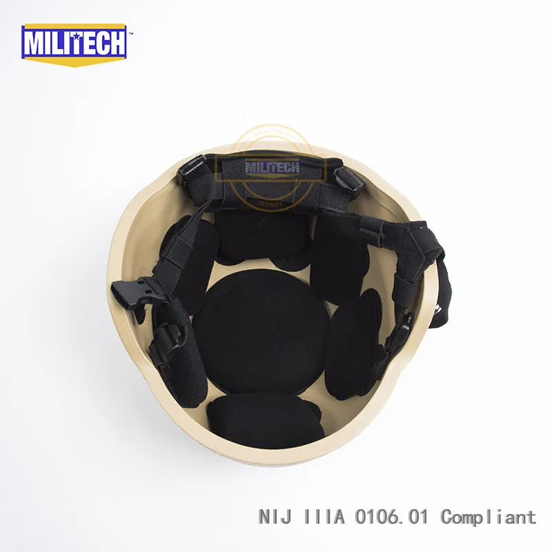 Пуленепробиваемый шлем MILITECH DE NIJ IIIA 3A MICH арамидный ACH пуленепробиваемый Mitch 2000 с