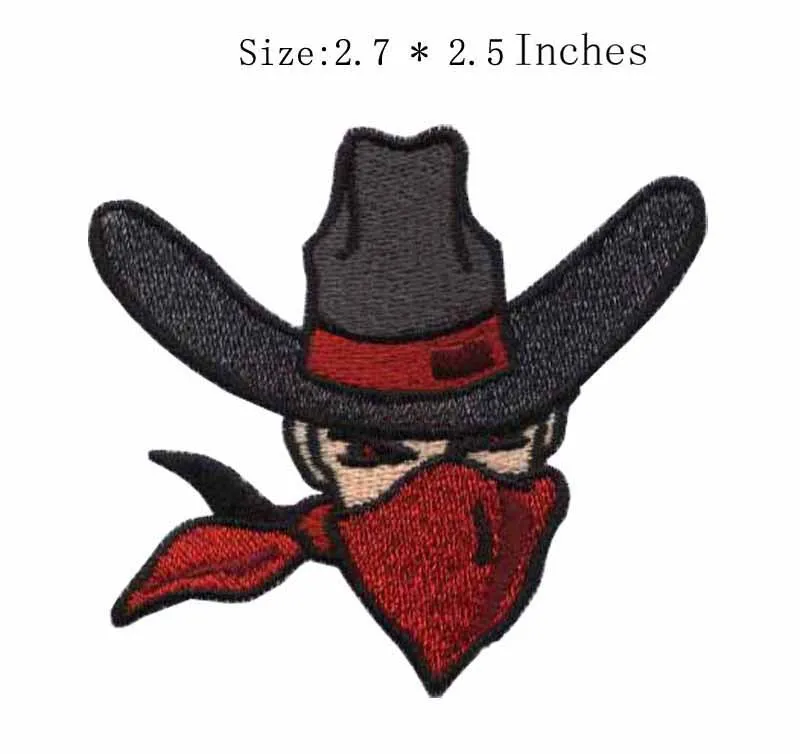 

2.7"wide Mystery man embroidery patch elbow patch sweater/patch/punisher patch