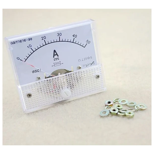 DC 0 50A аналоговая Amp Амперметр ток Панель + 75mV шунтирующий резистор|shunt resistor|analog amp