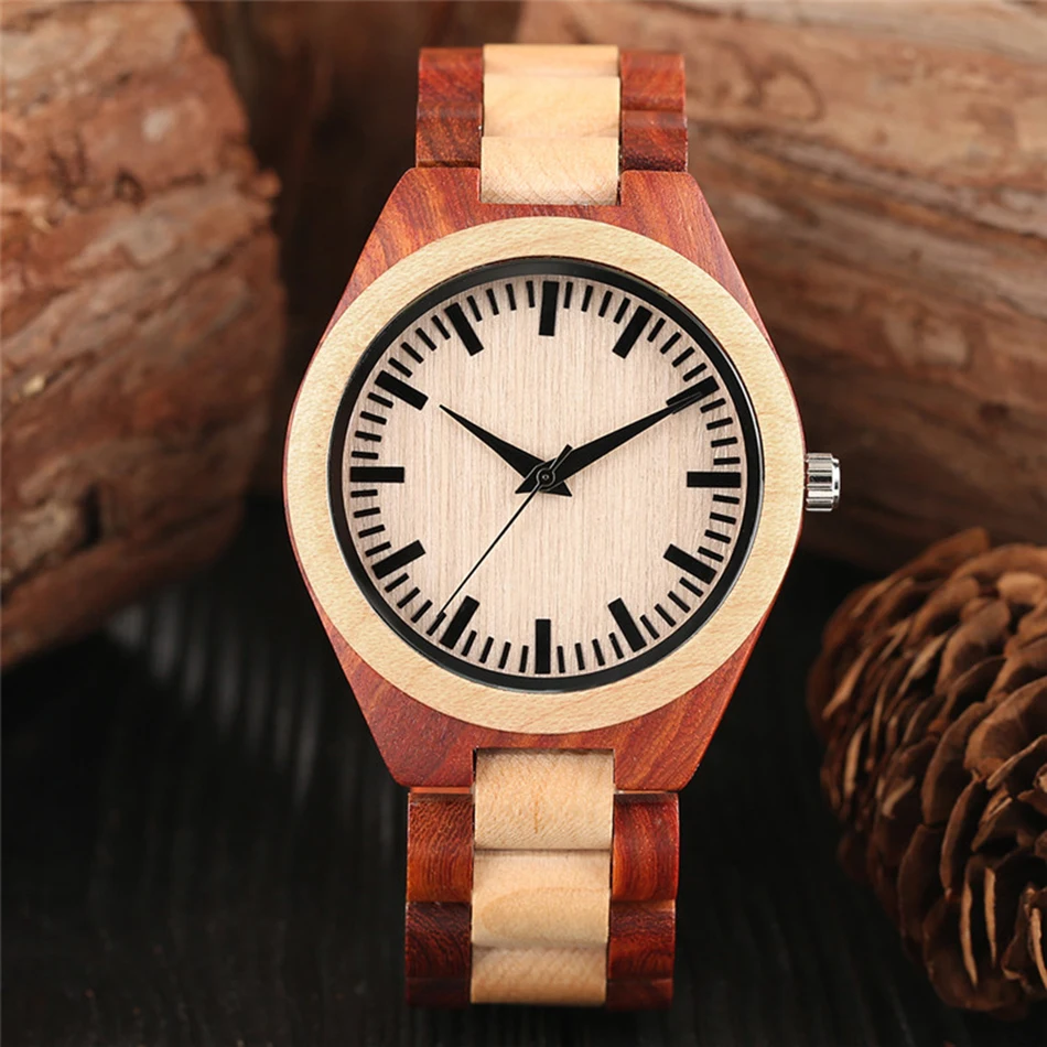 

Male Handmade Bamboo Watches Top Brand Nature Wood Wristwatch Women Exquisite Present Quartz relogios criativos