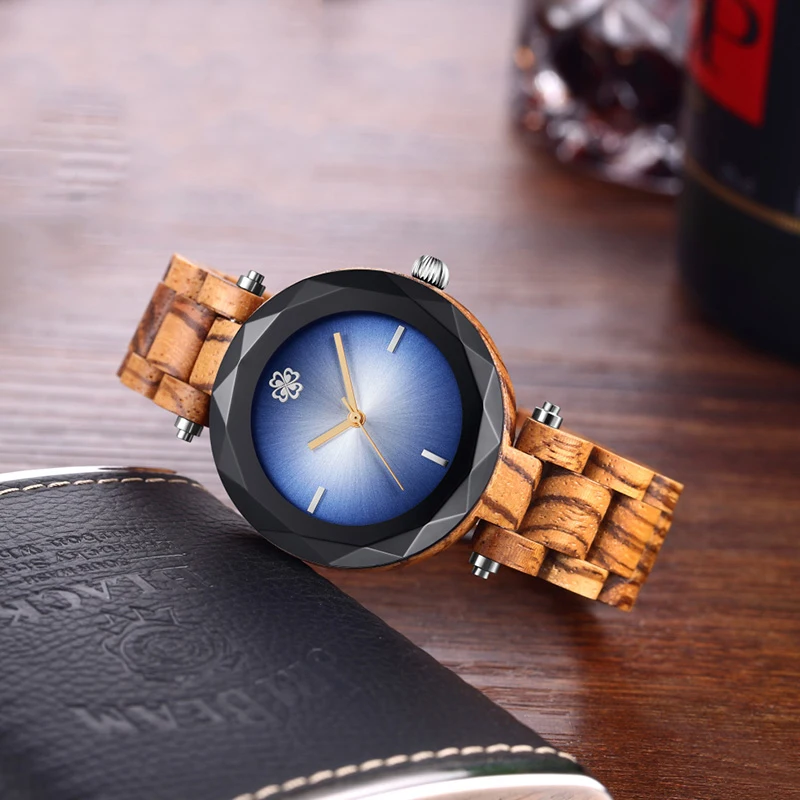 

Fashion Wood Strap Watchband Quartz Watch Analog Display Top Brand Luxury Montre Femme Wristwatch relogio feminino for women