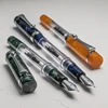WANCHER Fountain Pen Metal & Transparent Large-Capacity Fine Point 0.5mm 3ways to refill ► Photo 1/5
