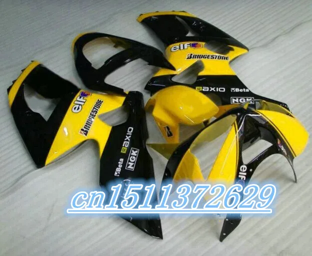

Bo TOP Quality yellow black full Fairing for KAWASAKI Ninja ZX6R 03 04 ZX6R 2003 2004 ZX 6R ZX-6R 636 2003-2004