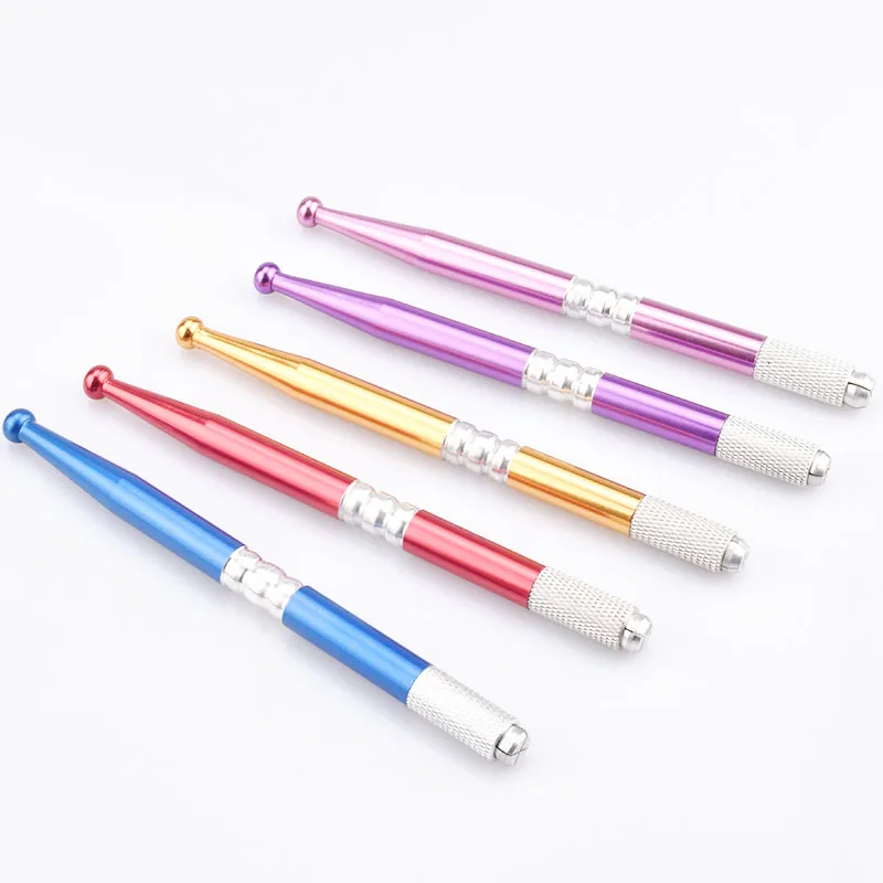 10pcs Tattoo Permanent Makeup Eyebrow Pen Dual head Manual Tattoo Pen