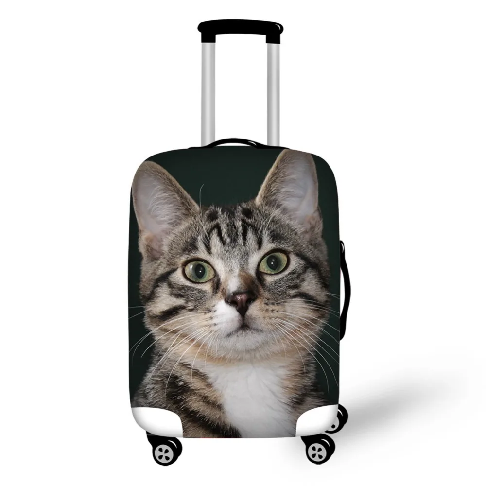 Pet cat pattern Elastic Luggage Protective Cover Zipper Suit For 18-30 inch Trunk Case Travel Suitcase Covers Bags