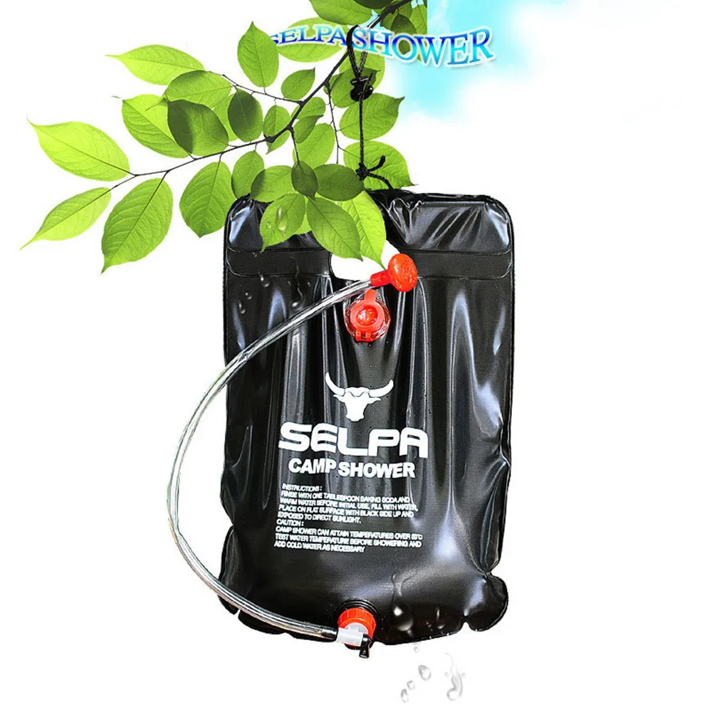 

10L Portable Outdoor Camping Shower Bag Solar Heated Shower Bathing Picnic Water Bag Water Storage for Travel Hiking BBQ Z0712