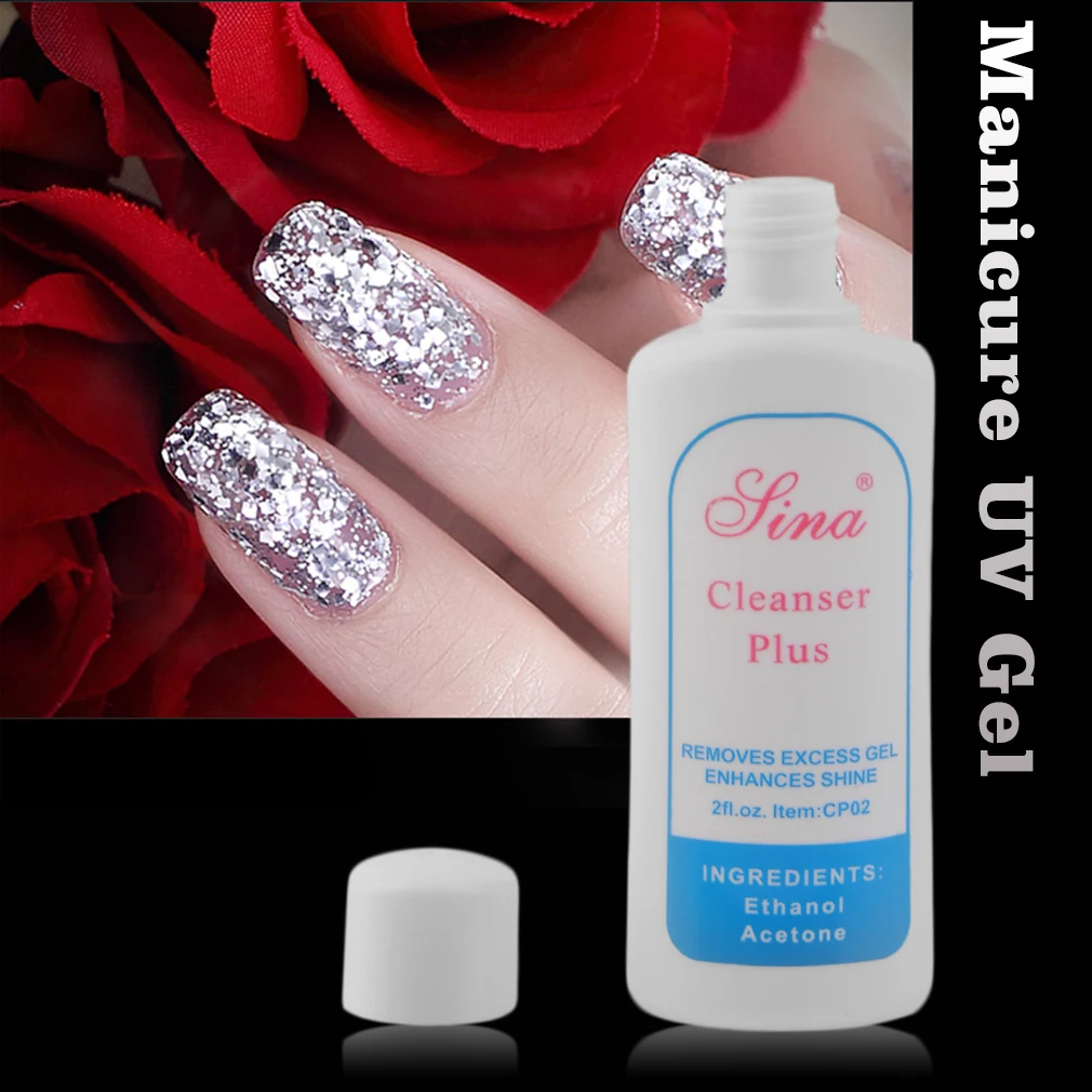 3 Bottles Set Professional UV Gel Cleanser Nail Art Polish Glue