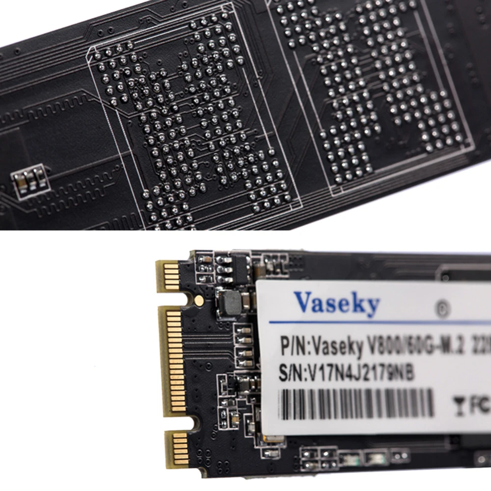 Vaseky M.2 2280 SATA SSD 60 Гб 128 ГБ 256 ГБ 480 ГБ Внутренний твердотельный накопитель для настольных ПК