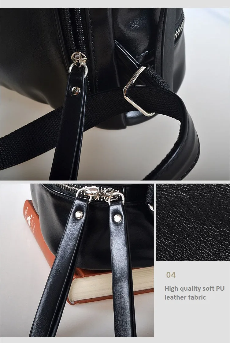 NIGEDU brand Women Backpack vintaeg High quality soft PU leather School Bag for girls Rucksack small Female Travel Backpacks (6)