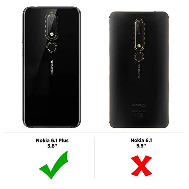 Мягкий прозрачный ТПУ силиконовый чехол для Nokia 6 1 Plus TA 1103 1116 задняя крышка 5 8