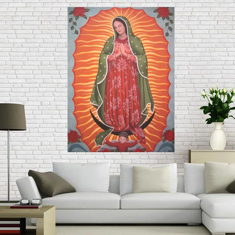 Новое поступление на заказ наша Леди Guadalupe Холст плакат для домашнего декора печать на заказ Картина на холсте 1 шт. заказ - Цвет: 15