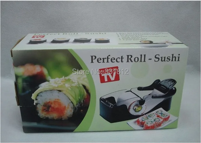 100 шт./лот, новинка, сделай сам, легкая роликовая машина, ролл для суши, идеальная кухонная утварь, суши роликовая форма для риса, Черная