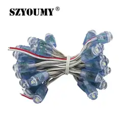 Szyoumy 9 мм светодиодный пиксель модуль string свет DC12V IP68 Водонепроницаемый объемных букв LED очков свет белый/красный/ желтый/синий/зеленый