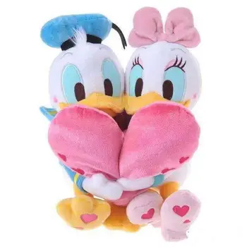 

2pcs/set 30cm Donald Duck Plush Toys Ducks with Heart Kawaii Stuffed Dolls Children Doll Best For Girls Valentines Lovers Gifts