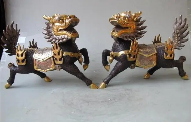 

14"Tibet Religion Fane old Bronze Vajrapani Pal-Dan Tantric Buddha Statue