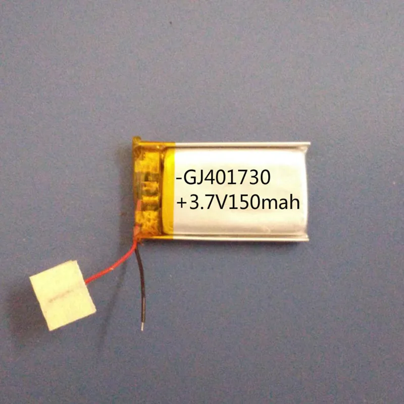 

Free shipping by DHL Fedex 100pcs 401730 150mAh li Polymer battery 3.7V Li-ion battery for Bluetooth earphone Smart bracelet