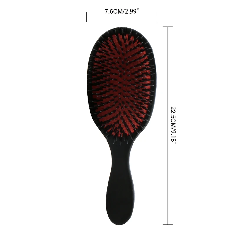 HAWARD Mens/Womens Large Oval Wooden Hair Paddle Brush,Scalp Massage Comb,Black HAWARD Mens/Womens Large Oval Wooden Hair Paddle Brush,Scalp Massage Comb,Black