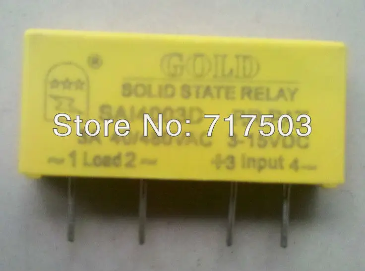 Freeshipping PCB small solid state relay single in line SAI4003D DC to