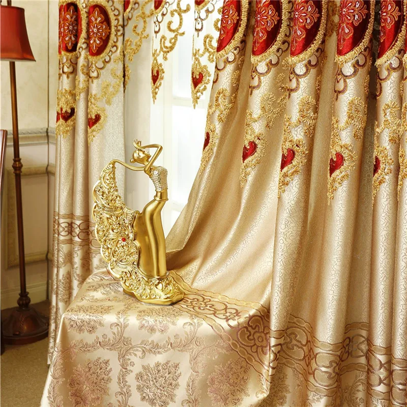 Европейские классические Роскошные плотные декоративные занавески для гостиной, отвесные занавески для кухни, оконные занавески для спальни