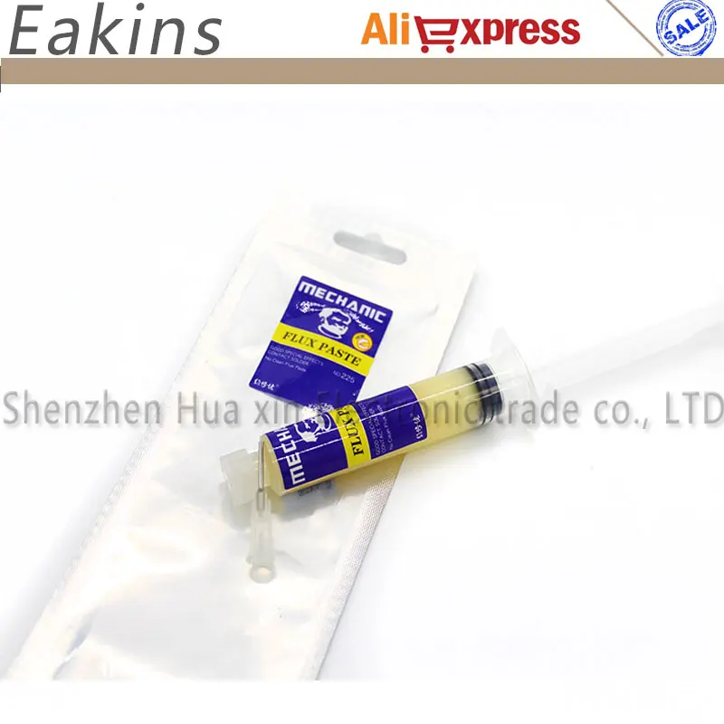

MECHANIC Solder Flux Paste MCN225 No cleaning Syringes for BGA repair Apple CPU Disassemble the installation