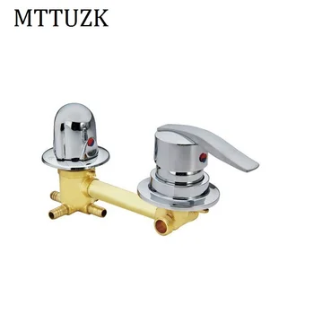 

MTTUZK wall mounted 2/3/4/5 Ways water outlet brass shower tap screw or intubation Copper shower cabin shower room mixing valve