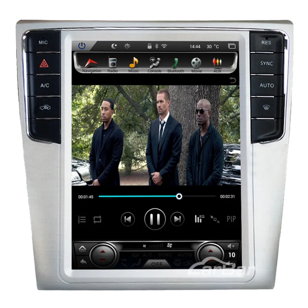 CARBAR 10," вертикальный ips экран Android автомобильный DVD gps-навигация, радио, стерео плеер для Volkswagen VW Magotan CC 2009