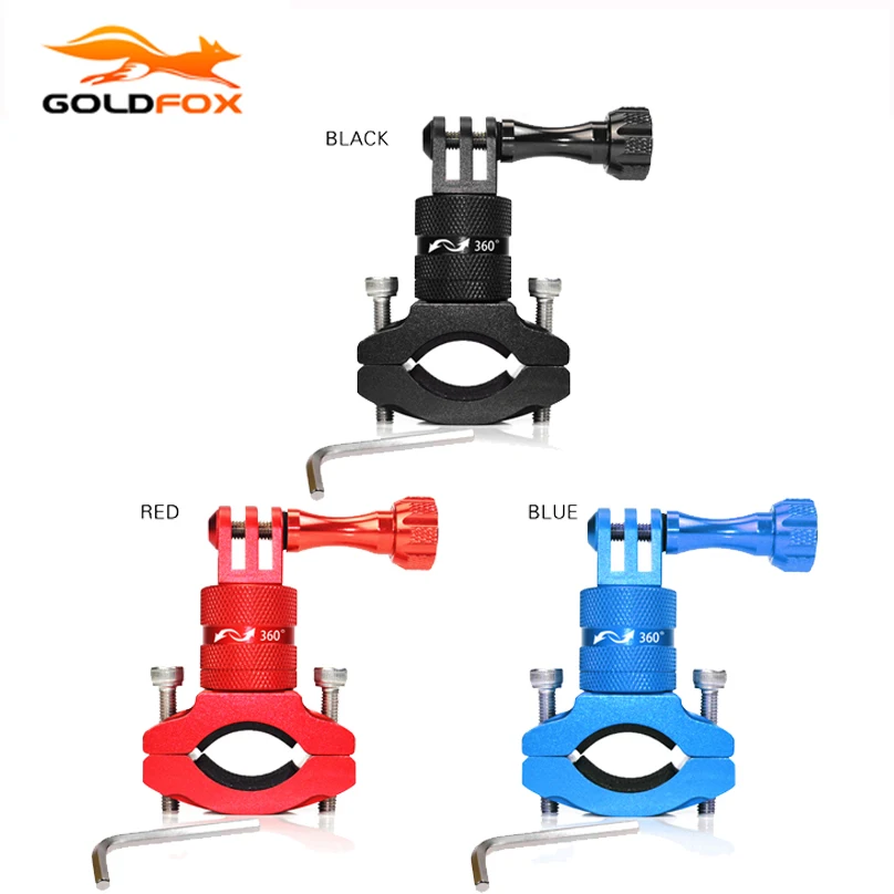 

High Quality Aluminum Handlebar Holder for GoPro Hero 4 3+ 3 2 1 Sport Action Camera Holder Bike Bicycle Stand Holder Cam Mount