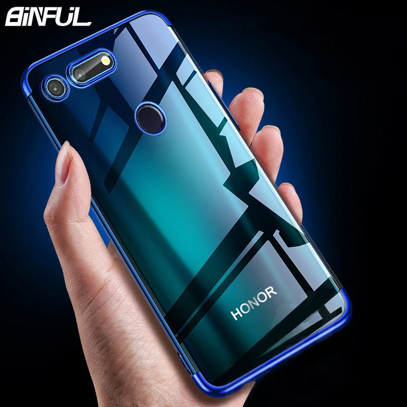 

For Huawei Honor V20 Case Cover Transparent Plating Soft Silicone Slim Back Cover For Honor View10 V10 View 20 V20 Phone Coque