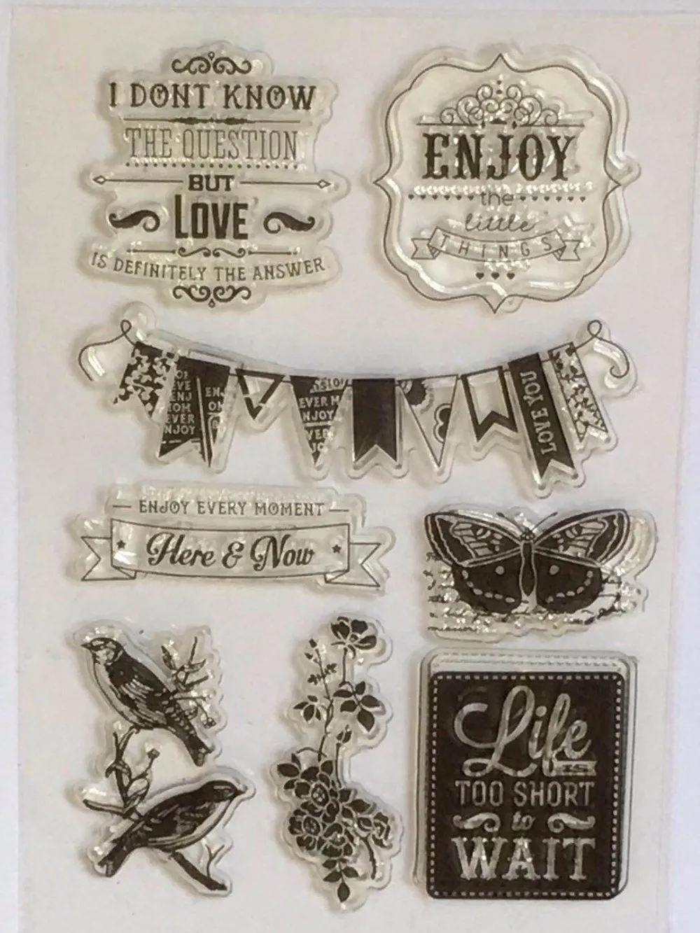 Transparent Clear Silicone Stamps Seal for DIY Scrapbooking Photo Album