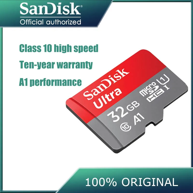 Двойной Флеш накопитель sandisk микро sd карт 128 ГБ class10 карты памяти 16 Гб оперативной