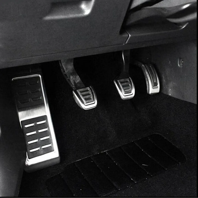 Stainless Steel Manual Transmission Mt Pedal (include Footrest+gas+clutch+brake Pedal) For 2013