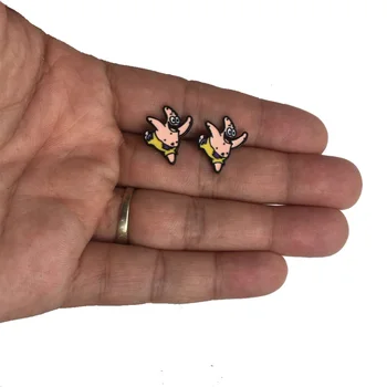 

2019 new model birthday Gift Enamel Animal Jewelry Lovely SpongeBob SquarePants Patrick Star Earrings Women Earing for kids