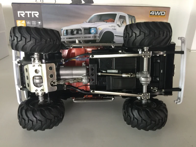 1:10 2,4G 4WD 3CH полностью металлический корпус 4X4 пикап Rock wheel RTR 320A независимый ESC RC четырехколесный внедорожный пикап