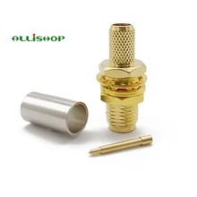 RP SMA разъем гнездо обжимной для RG58 RG142 RG400 LMR195 кабель провода разъем RP SMA женский разъем RF разъем адаптера