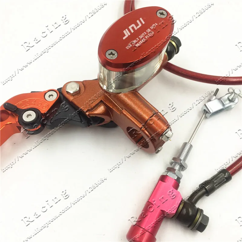 Hydraulic Clutch Lever master cycliner refitting dirt bike pit bike Motocross motorcycle with mirror mounts Transparent oil cup