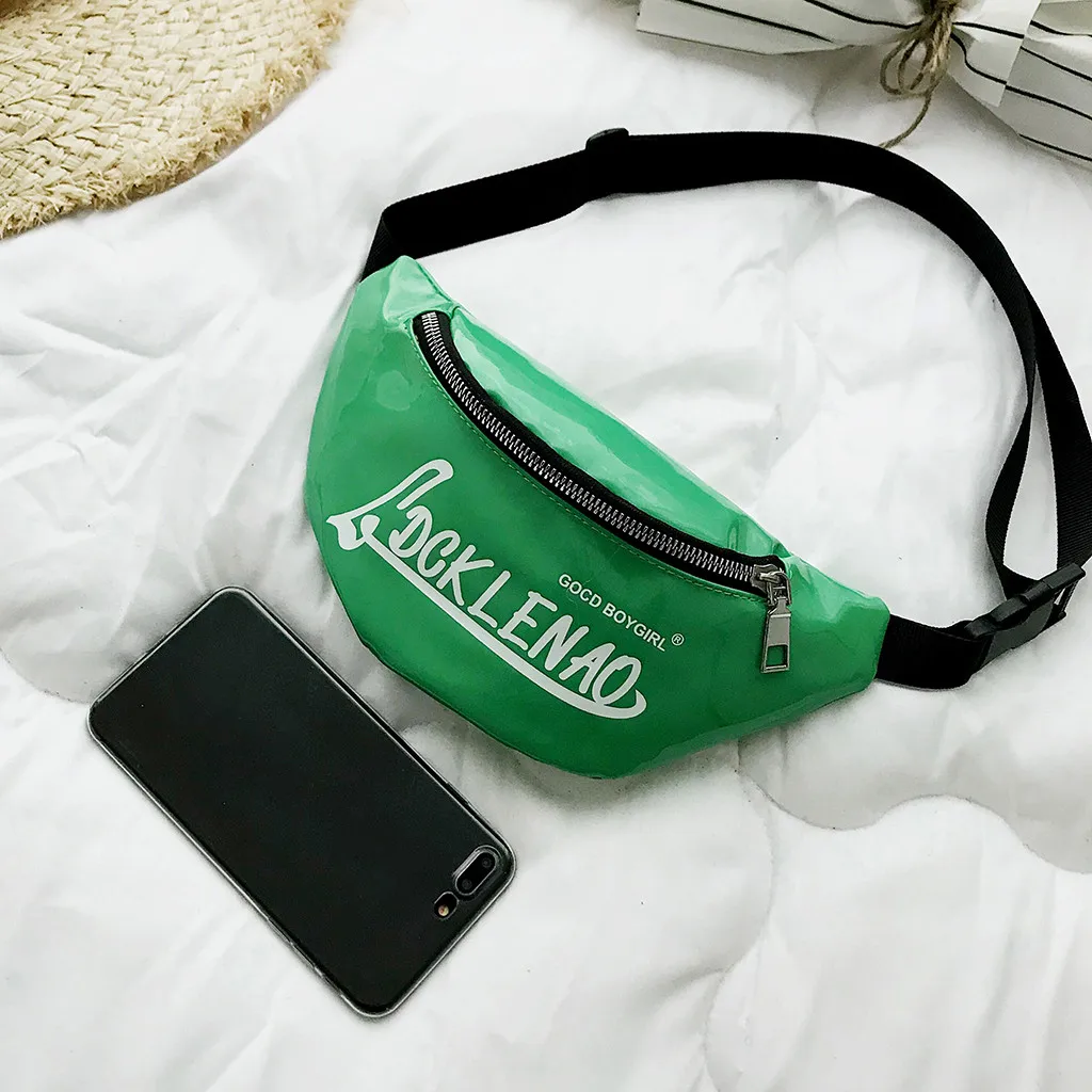 

Children Chest Bag Candy Color Leather Shoulder Waterproof Bags Crossbody Girl boy Belt Bags Waist Packs Chest Phone Pouch