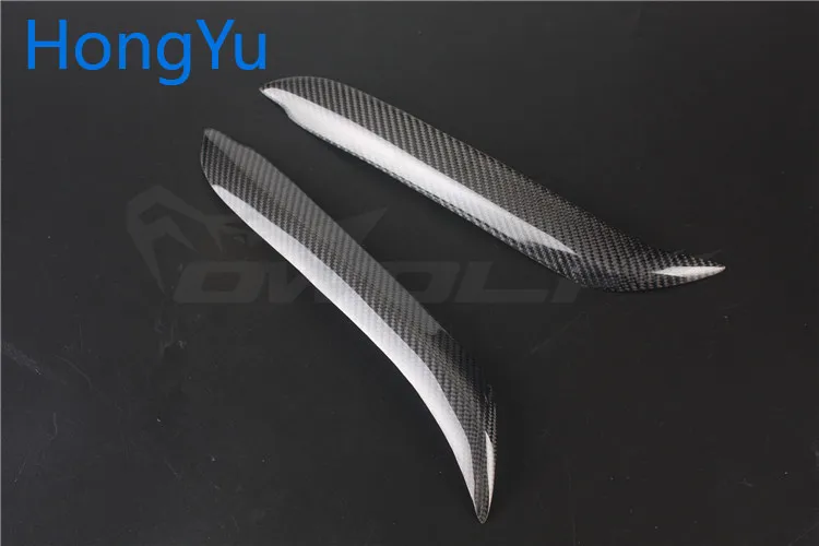 For BMW 1 Series E81 E82 E87 E88 2004-2010 Carbon Fiber Headlight Cover Eyebrows Eyelid Trim Sticker