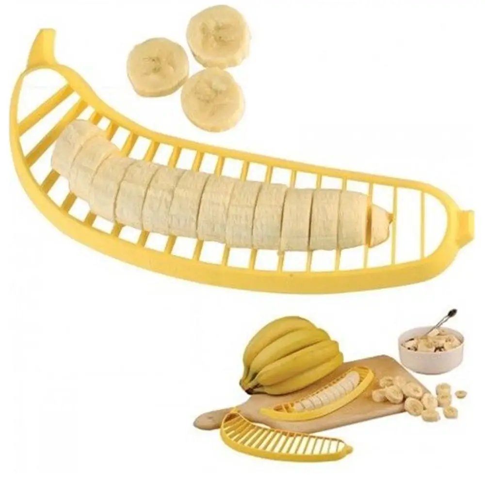

Hot Selling Banana Slicer Chopper Cutter Vegetable Transport Tools Fruit Salad Sundaes Cereal Cooking Tools Kitchen accessories