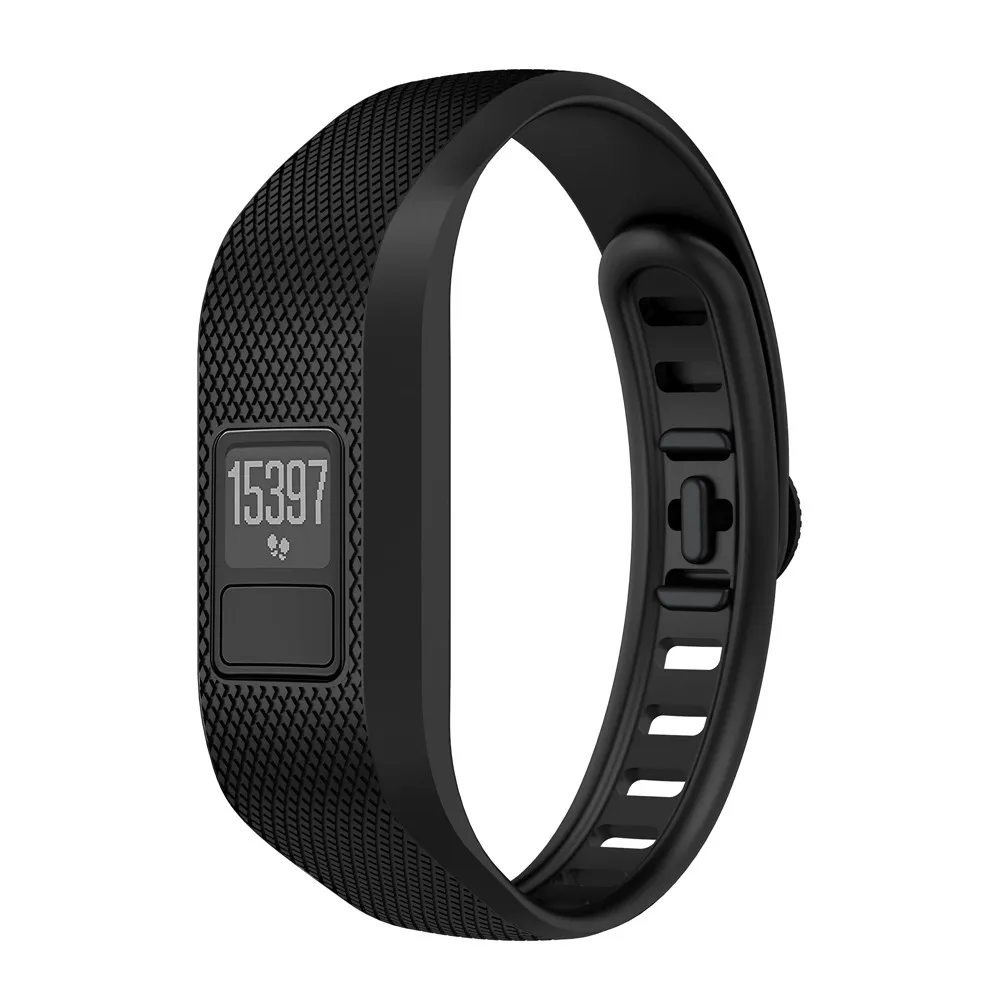 Мягкий сменный силиконовый ремень аксессуар браслеты для Garmin Vivofit 3 May2 - Цвет: A