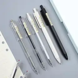 1 шт. 0,35 мм 0,5 мм простые Стильные гелевые черные чернила для ручки для студентов пишущие нейтральные ручки пресс школьные принадлежности