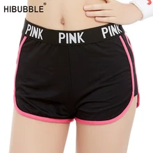 HIBUBBLE с буквенным принтом, шорты для йоги, пуш-ап, сексуальные, для спортзала, фитнеса, эластичные, для бега, спортивные шорты для спортивного зала, женские шорты для тренировок, фитнеса