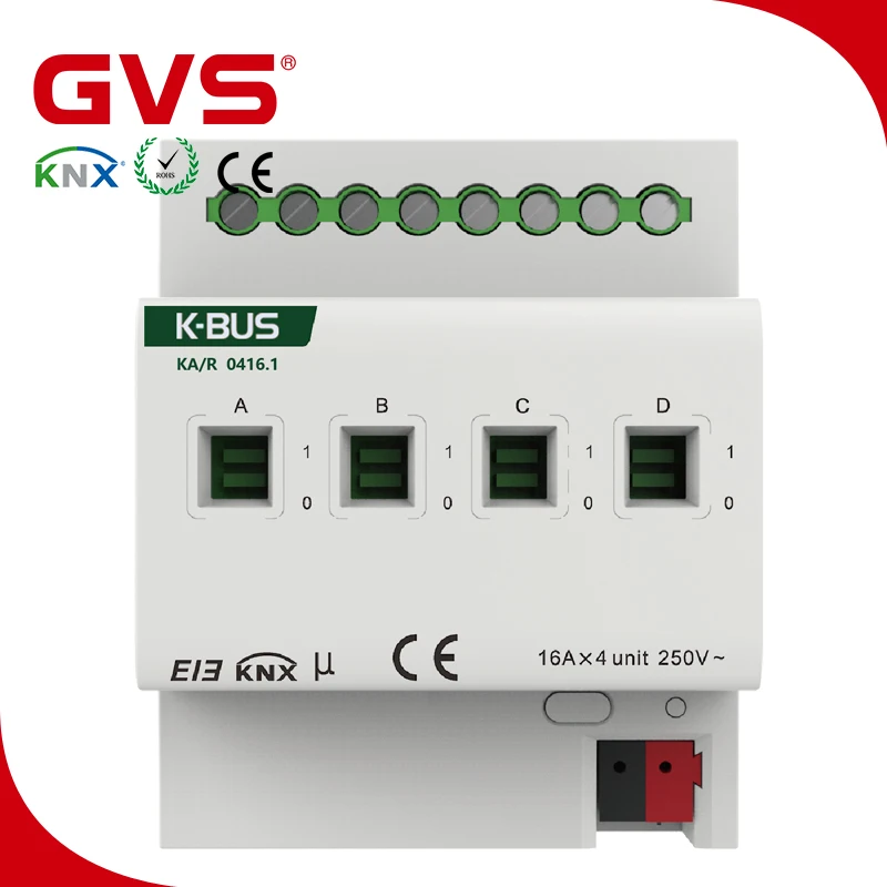 KNX/bei GVS K BUS от производителя KNX привод переключателя 4 Складки 20 А|Автоматизация