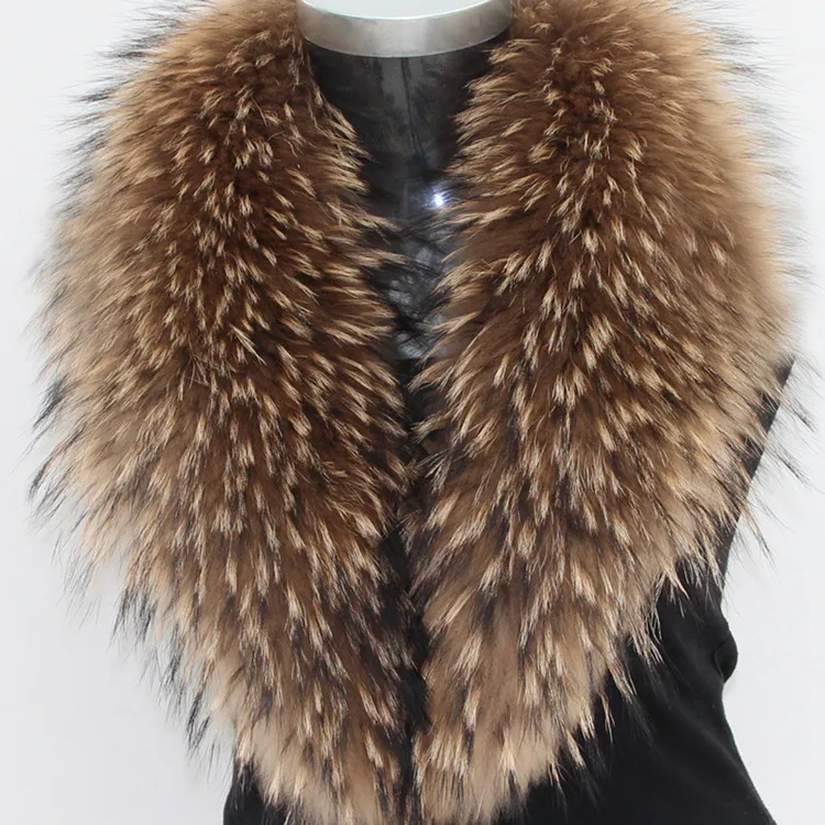 Модный воротник из натурального меха енота|collar fur|collar collarcollar colores |