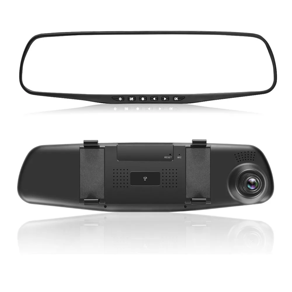 HGDO Rearview Mirror Car dvr 4.3 inch Dash cam Dual lens Recorder Full hd 1080P car camera Blue white mirror Night Vision DVRs HGDO Rearview Mirror Car dvr 4.3 inch Dash cam Dual lens Recorder Full hd 1080P car camera Blue white mirror Night Vision DVRs