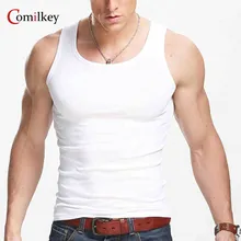 Men shirt Gilet O Neck Male Tank Top man s shirts Bodybuilding Sleeveless майки Gym clothing