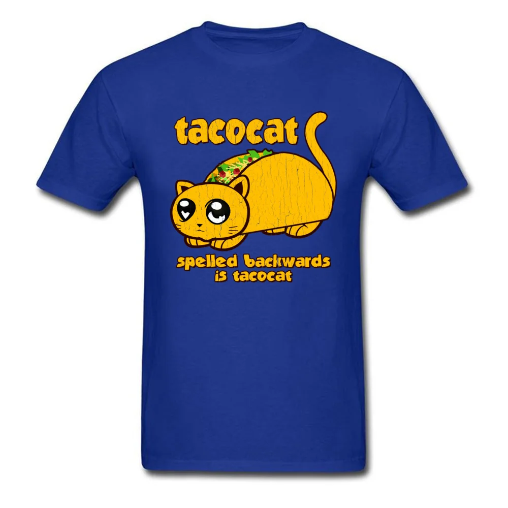Мужская футболка большого размера топы футболки забавные винтажные Taco Cat